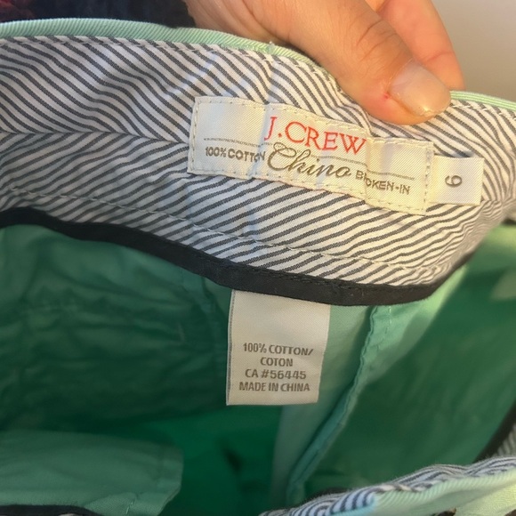J.Crew Mint Green Broken In Chino Shorts - Picture 3 of 4